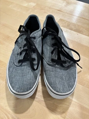 Zapatos de mezclilla Vans grises juveniles talla 3,5 M Foto 1 de 4