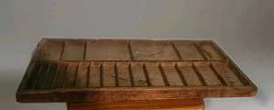Hamilton Mfg Co? Holz Drucker Schublade Buchdruck Ablage Shadowbox Vitrine - Bild 1 von 18