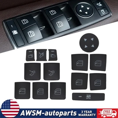 For Benz E200 ML350-500 CLS550/ML63 AMG 12-15 Window Switch Button Cap Cover US - Image 1 of 4