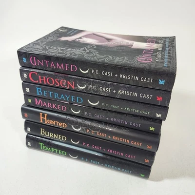 House of Night Series Lot 7 Books HC & PB Kristin & P.C. Cast Set Collection - Image 1 of 4