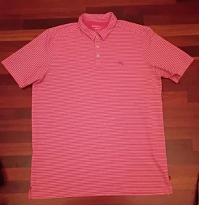 TOMMY BAHAMA Men's Polo Golf PINK IslandZone Short Sleeve Performance SHIRT, XXL - Picture 1 of 7