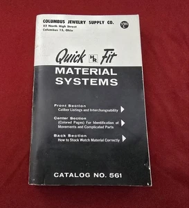 Watchmaker's Estate Vintage Antique Quick Fit Material Systems Catalog No. 561 - Bild 1 von 6