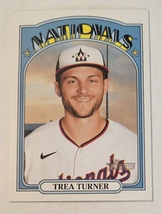 TREA TURNER 2021 Topps Heritage #183 Nationals All-Star Silver Slugger - Picture 1 of 3