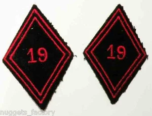 Paar Original Patch 19 IEM RA Armee FR ( 166 ) - Bild 1 von 1