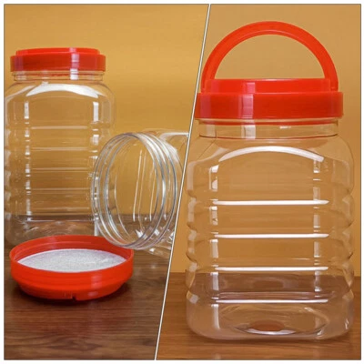 2PCS Empty Kitchen Food Storage Jar Nut Storage Jar Jam Storage Jar - Image 1 of 4