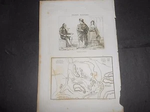 1836 STAHLSTICH SPANIEN KOSTÜME VON TOLEDO SCHLACHT VON ESPINOSA DE LOS MONTEROS - Bild 1 von 1