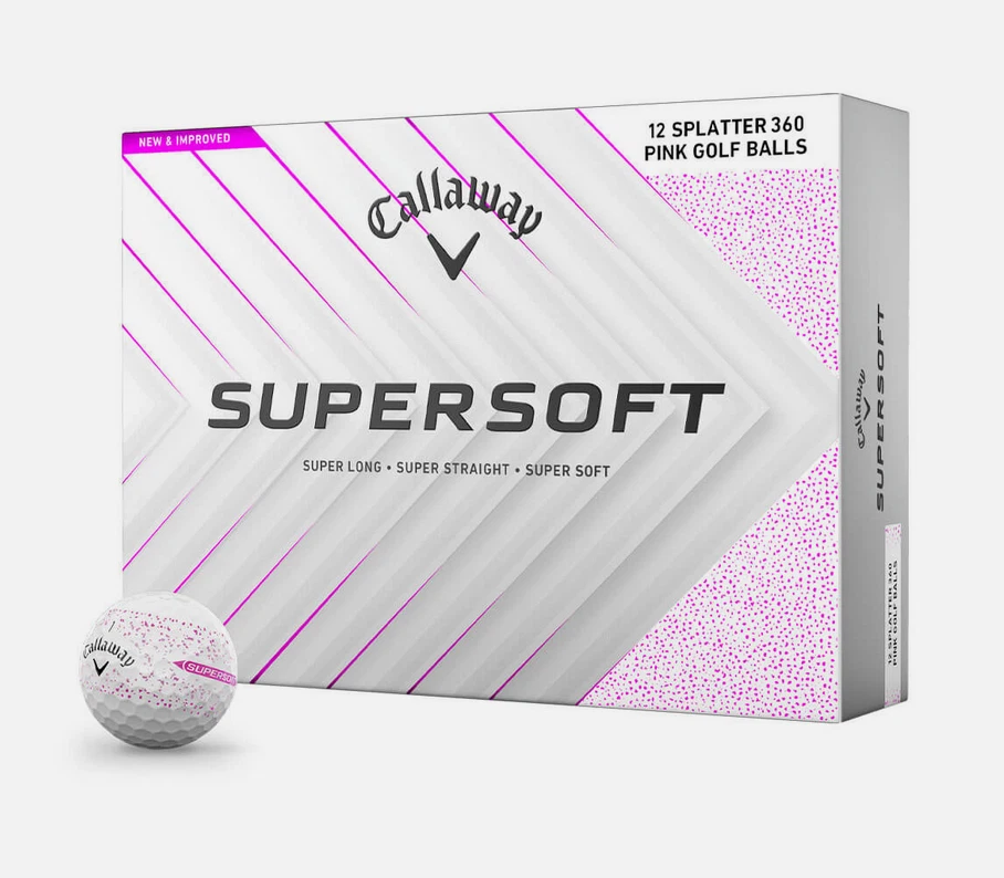 Pelotas de golf Callaway Supersoft Splatter 360 2 Doz elige mezclar colores y combinar Foto 1 de 1