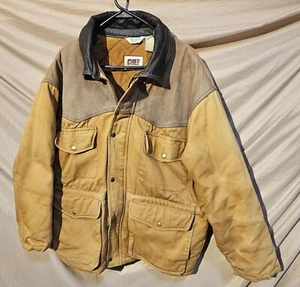 Vintage Chief Canvas Workwear Jacket Large Quilted Chore Barn Field Coat - Bild 1 von 18