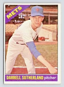 1966 Topps Card, #191 Darrell Sutherland, New York Mets Rookie, see Video