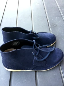 Clarks Shoes Desert Boot Suede Dark Navy UK 5 D - Picture 1 of 4