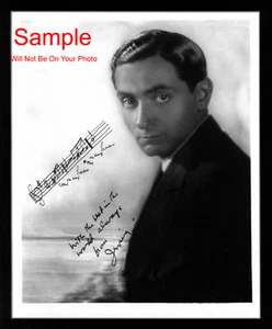 Foto firmada reimpresión autografiada de Irving Berlín 8x10 - Imagen 1 de 1