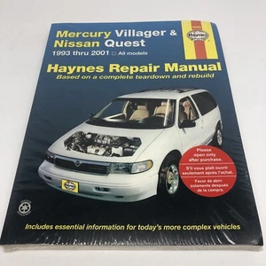 Mercury Villager Nissan Quest 1993-2001 Haynes Repair Manual 64200 READ - Picture 1 of 3