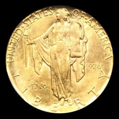 1926 $2 1/2 Sesqui Liberty Gold Coin $2.5 Cooler than Indian Head American Eagle - Image 1 of 4