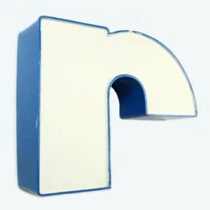 70s Vintage Industrial letter r home decor channel signage volumetric 3D Romania - Picture 1 of 7