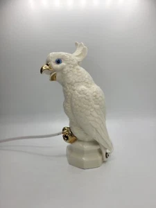 Alte Porzellan Rauchverzehrer Kakadu Figur Duftlampe Papagei - Bild 1 von 9