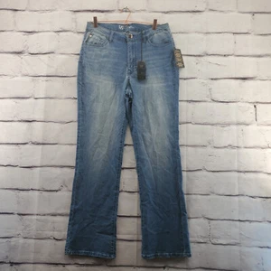DG2 DIANE GILMAN Jeans Womens 14 Bootcut Stretch Zip MediumWash Blue NWT - Picture 1 of 11