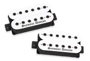 Seymour Duncan Blackened Black Winter Humbucker Pickup 6 String Set - WHITE - Picture 1 of 2