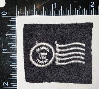 Parche AZUL marca de calificación distintiva de secretario postal de la Marina de los Estados Unidos USN Foto 1 de 2