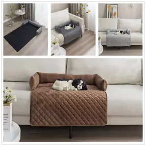 Reversible Quilted Sofa Cover Soft Anti-Slip Couch Slipcover Furniture Protector - Picture 1 of 35