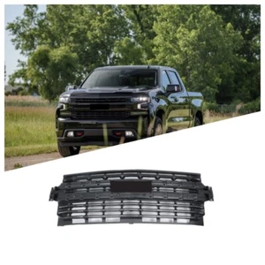 Front Upper Bmuper Grille Trim Black For Chevrolet Silverado 1500 2019-2020 - Bild 1 von 4