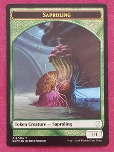 Magic The Gathering DOMINARIA SAPROLING 12 token card MTG - Picture 1 of 2