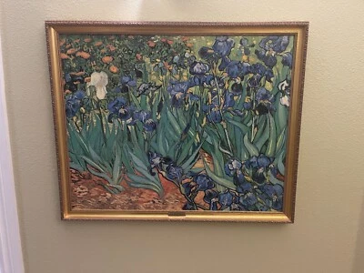 Irises Painting Certified Reproduction . - Image 1 of 4