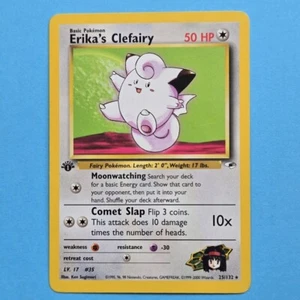 1st Edition Erika’s Clefairy Rare 25/132 - Gym Heroes - Near Mint - Picture 1 of 4