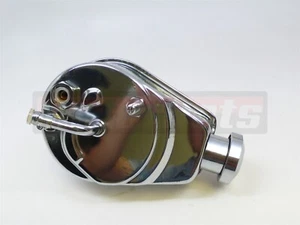 Chrome 1963-74 Corvettte Style Saginaw Power Steering Pump GM Chevy SBC BBC 350 - Picture 1 of 4