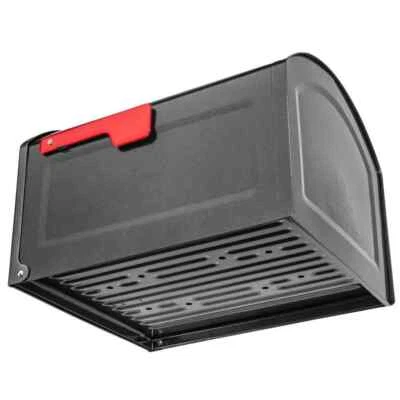 Centennial Metallic Pewter with Red Flag Extra Large Capacity Post Mount Mailbox - Image 1 of 4