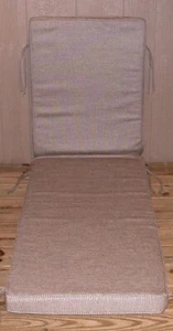 Sunbrella® Outdoor Patio Chaise Cushion ~ Mainstreet Latte ~ 23 x 80 x 4 NEW - Picture 1 of 4