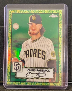 Chris Paddack 2021 Topps Chrome Platinum- Green/Yellow 70th # 66/99 #313 - Picture 1 of 2