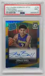 2017-18 Panini Donruss Optic Gold Rated Rookie Auto #04/10 PSA 9 Mint - Picture 1 of 2