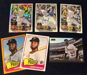 2023 Topps Liover Peguero Autogramm, Logofraktor, kurzer Druck #/15 - Piraten - Bild 1 von 8