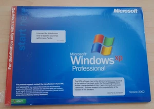MICROSOFT - WINDOWS XP PROFESSIONAL 2002 OEM CD w/ Product code - Picture 1 of 2