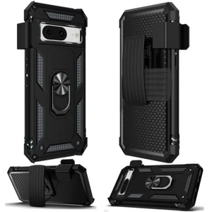 Para Google Pixel 8 Híbrido Resistente Clip Cinturón Funda Anillo Soporte Estuche Cubierta - Imagen 1 de 9