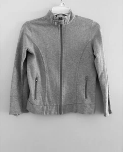 Tezenis Girl's long sleeve zip jacket, grey, sz 8-9 - Picture 1 of 2