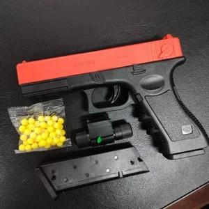 Manual G17 Toy Gun Lower Magazine with Laser Soft Bullet Airsoft Pistol Outdoor - Picture 1 of 10