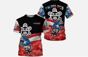 Custom Puerto Rico Flag Shirt Boricua Puerto Rican Shirts Puerto Rican Pride Tee - Picture 1 of 4