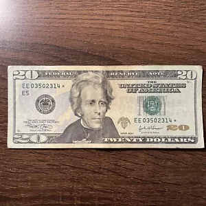 Six Consecutive Digits, FANCY SERIAL NUMBER $20 DOLLAR BILL 2004, 92,4% Cool! - Picture 1 of 4