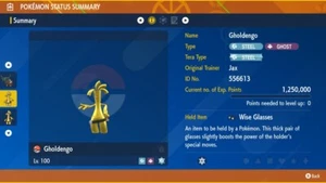 GHOLDENGO NICHT GLÄNZEND KAMPFBEREIT EV TRAINIERT XXXL ODER NORM Pokémon Scharlachrot/violett - Bild 1 von 2