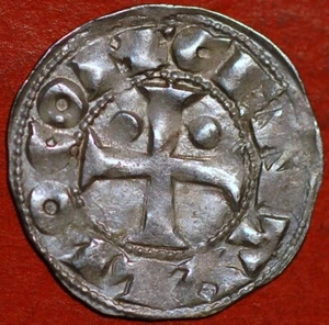 Denario Francia Plata Señorío Feudal de Bearn Los Centulos Siglo IX-XI - Imagen 1 de 2