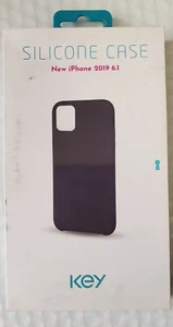 Key iPhone 2019 6.1 Lightweight Soft Touch Black Silicone Case NEW - Picture 1 of 6