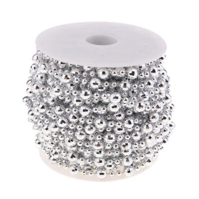 15m Kristall Perlenband Perlenkette Perlengirlande Dekoschnur Tischdeko Hochzeit - Bild 1 von 4