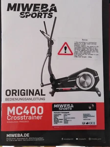 Crosstrainer MIWEBA / MC400 / 27kg Schwungmasse / schwarz NEU - Bild 1 von 5