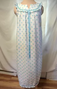 New w. Tag Old Stock Barbizon Seraphim Batiste Long Nightgown Yoked Smocked-S - Picture 1 of 11