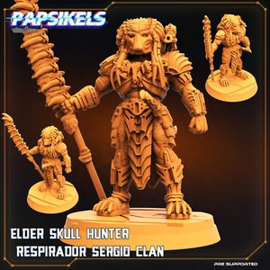 Elder Skull Hunter Respirador | Papsikels | | RPG D&D Wargaming 3D Printed Mini - Bild 1 von 1