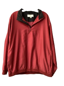 CONSENSUS GOLF Men's Quarter Zip Golf Jacket Windbreaker Pockets Size Large L - Picture 1 of 6
