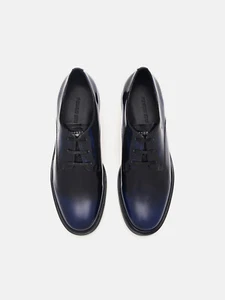 PEDRO Studio Lou Leather Derby Shoes - Colour Navy - Size 38 - Oxfords -BNIB - Picture 1 of 15