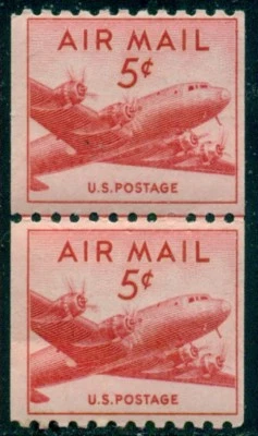 SCOTT # C37 LINE PAIR, MINT, OG, NH, FINE, GREAT PRICE! - Image 1 of 4