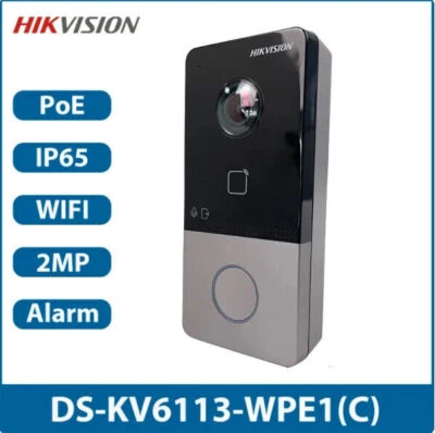 Hikvision WiFi DS-KV6113-WPE1(C) Intercom Smart Doorbell Video Camera Door Bell - Image 1 of 4